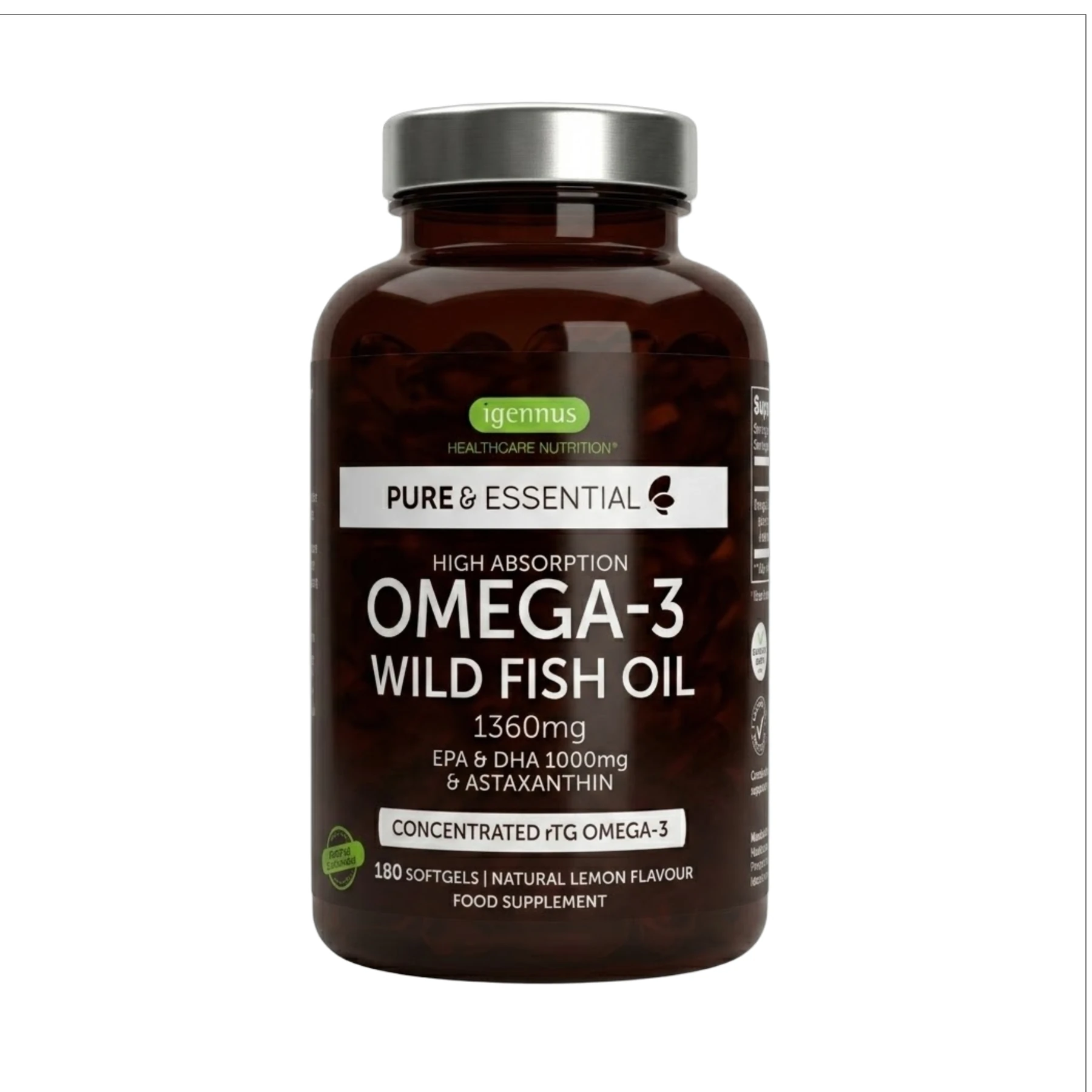 Omega-3 DHA & EPA 600mg + Astaxanthin