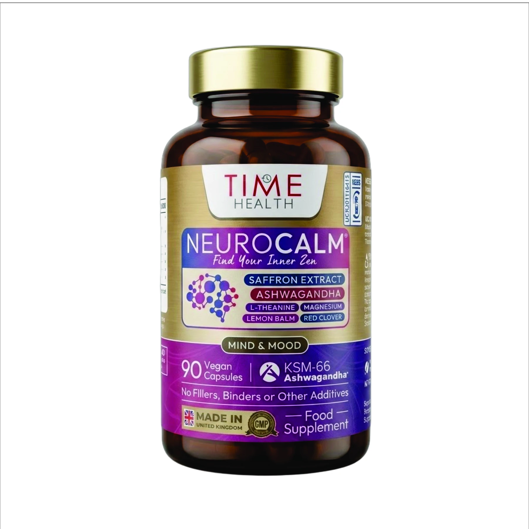 NeuroCalm (Saffron, KSM-66, L-Theanine, Mg, Lemon Balm, Red Clover)